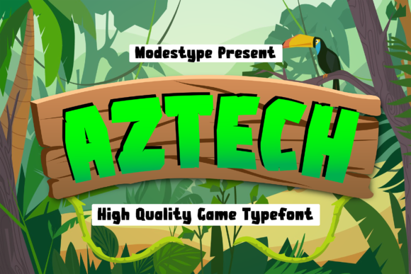 Aztech: The Chunky Display Font for Crafters