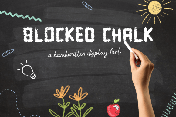 Blocked Chalk: A Playful Display Font for Editorial Design
