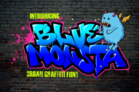 Blue Monsta: A Bold Display Font for Web Design