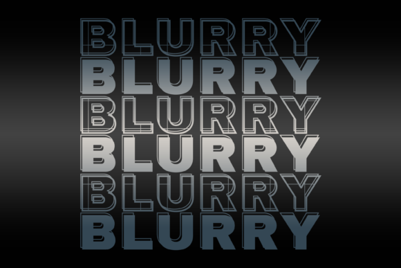 Blurry: A Distinctive Display Font for Editorial Design