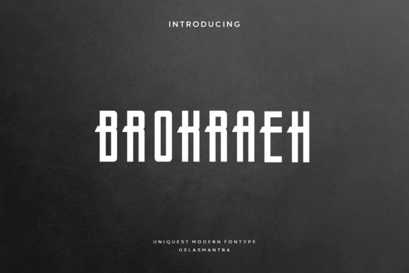 Brokraeh: The Bold Display Font for Modern Marketing