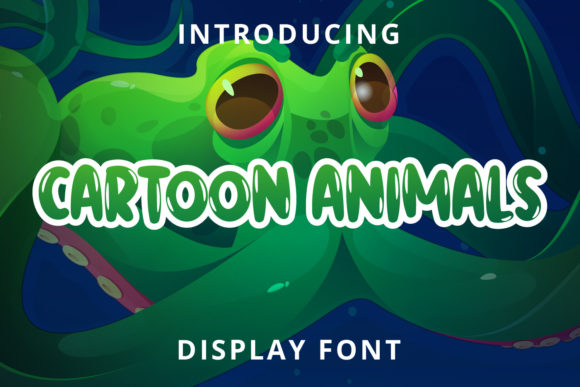 Cartoon Animals: A Playful Display Font for Web Design