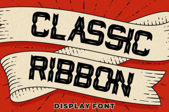 Classic Ribbon: A Bold Display Font for Campaigns