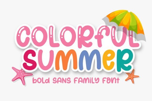 Colorful Summer: A Sweet Display Font for Editorial Design