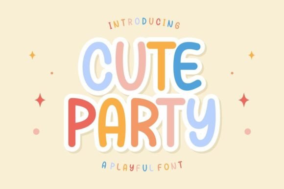 Cute Party Font: A Playful Display Typeface for Brands