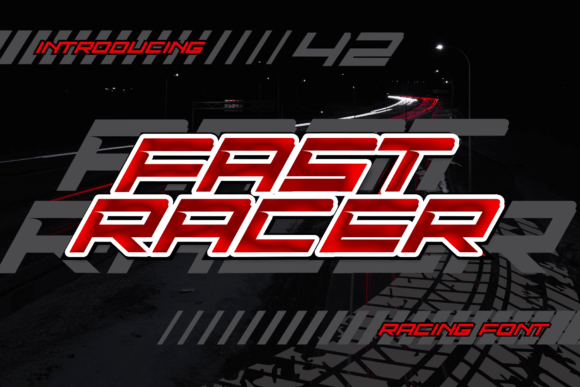 Fast Racer: A Bold Display Font for Dynamic Editorial Design