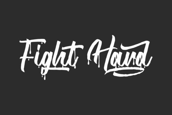 Fight Hard: A Bold Display Font for Makers