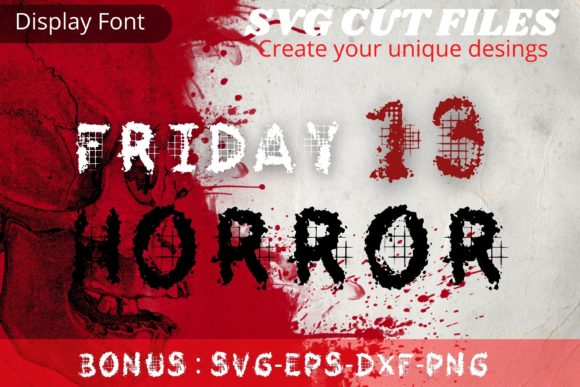 Friday 13 Horror: A Unique Display Font for Web Design
