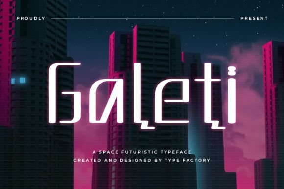 Galeti: A Futuristic Display Font for Modern Editorial Design