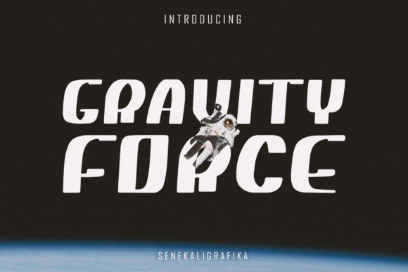Gravity Force: A Futuristic Display Font for Web Design