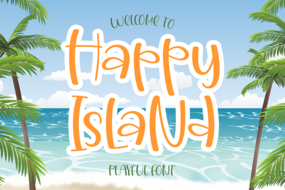 Happy Island: A Playful Display Font for Web Design
