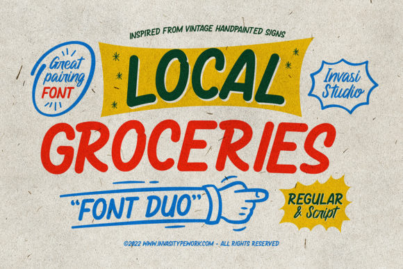 Local Groceries: A Retro Display Font Review