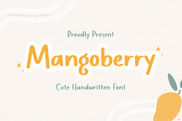 Mangoberry: A Charming Handwritten Font for Makers