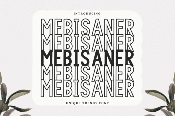 Mebisaner: A Stacked Display Font for Bold Branding