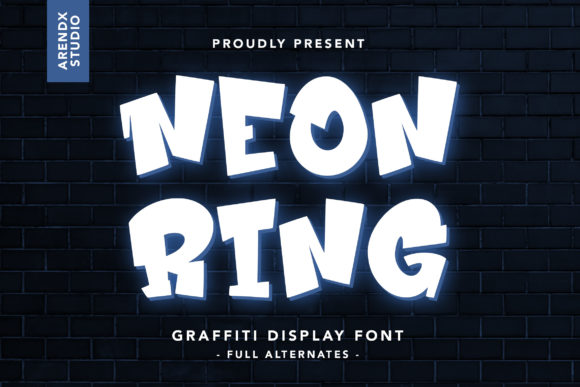 Neon Ring: A Bold Display Font for Web Design