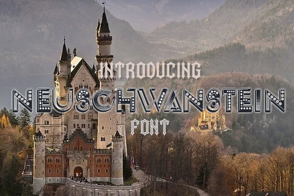 Neuschwanstein: A Bold 3D Display Font for Web