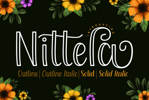 Nittela: A Charming Display Font for Makers