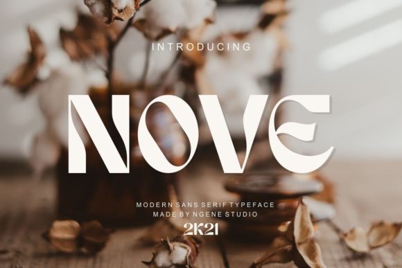 Nove: A Distinct Display Font for Bold Branding