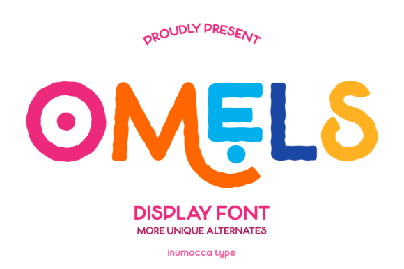 Omels: A Joyful Display Font for Editorial Design