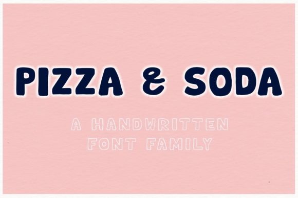 Pizza Soda: A Bold Display Font for Your Brand