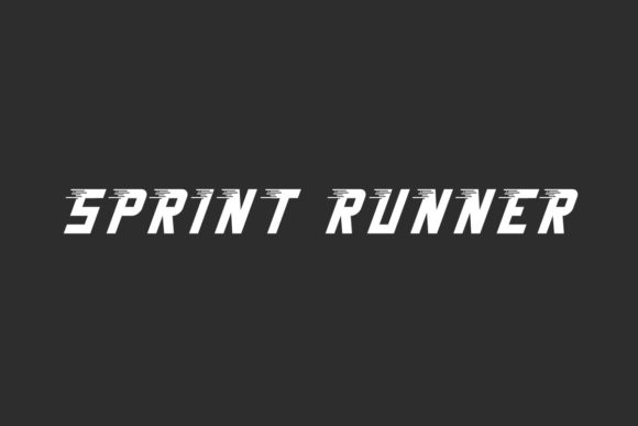 Sprint Runner: A Speedy Display Font for Crafters
