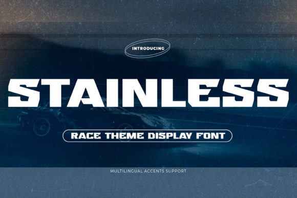 Stainless: A Bold Race-Themed Display Font Review