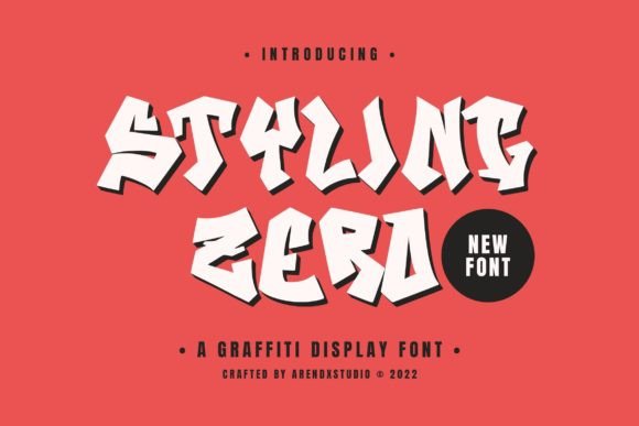 Styling Zero: A Bold Display Font for Brand Identity