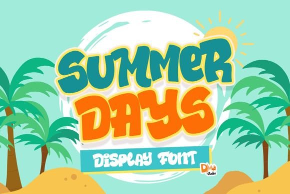 Summer Days: A Bubbly Display Font for Web Design