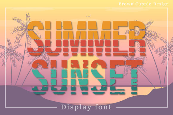 Summer Sunset: A Retro Display Font for Your Brand