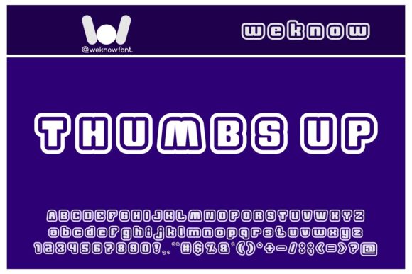 Thumbs Up: A Bold Display Font for Modern Web Design