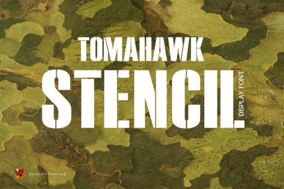 Tomahawk Stencil: The Bold Display Font for Campaigns