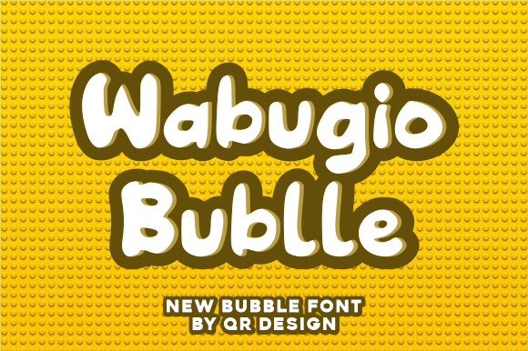 Wabugio Bublle: A Whimsical Display Font for Makers