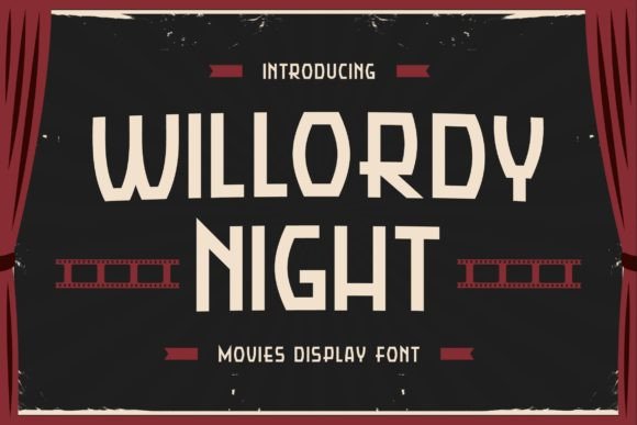 Willordy Night: A Bold Display Font for Web Design